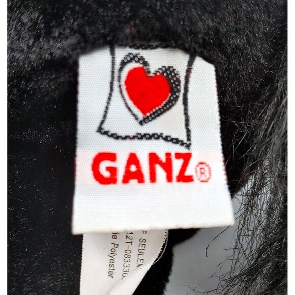 GANZ WEBKINZ HM145 Black Stallion Horse 9 Inches Stuffed Animal Plush Toy - Picture 5 of 5